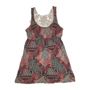 Vintage Y2K Boho Crochet Tunic Lace Babydoll Women Small by Everly